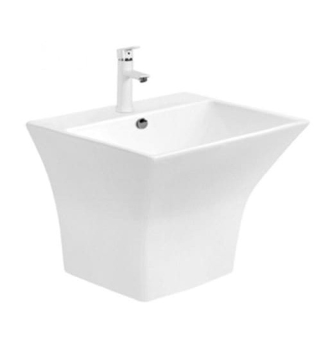 Chậu rửa Lavabo treo tường liền chân Bancoot L22