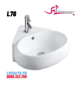 Chậu rửa Lavabo góc treo tường Bancoot L76