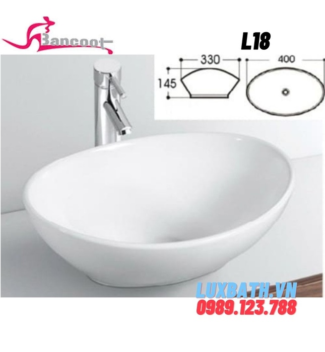 Chậu rửa Lavabo dương bàn Bancoot L18