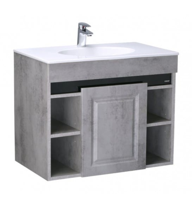 Bộ Tủ chậu lavabo Treo Tường Caesar LF5026+EH05026ASV Màu xám