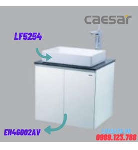 Bộ Tủ chậu lavabo Treo Tường Caesar LF5254+EH46002A