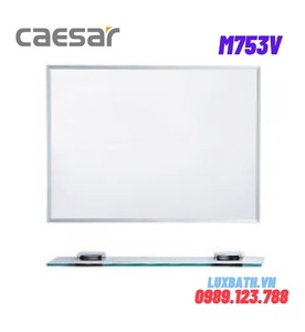 Gương soi chữ nhật 45x60cm Caesar M753V kèm kệ 