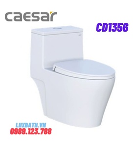 Bồn cầu 1 khối nắp êm Caesar CD1356 