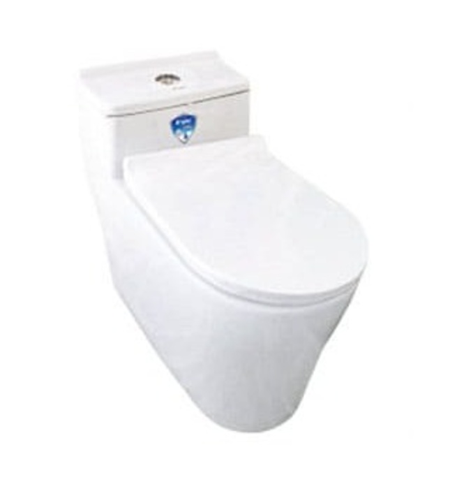 Bồn cầu 1 khối nắp rơi êm SAPHIAS SB-1070W