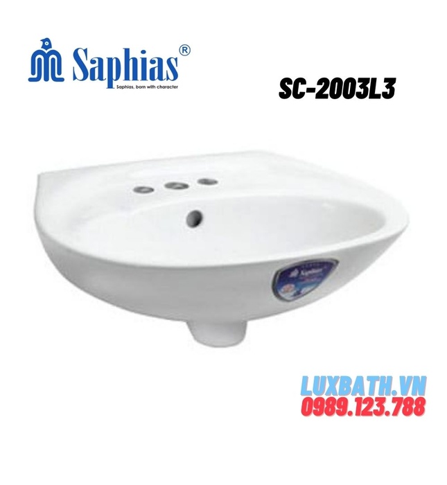 Chậu rửa Lavabo treo tường Saphias SC-2003L3