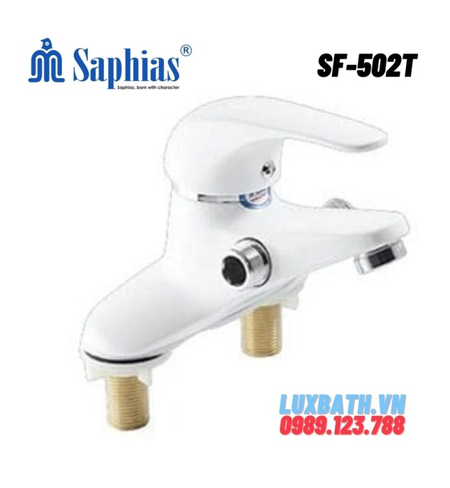 Vòi chậu Lavabo liền vòi 3 lỗ Saphias SF-502T