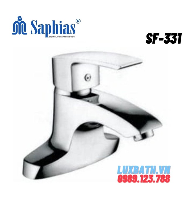 Vòi chậu Lavabo nóng lạnh 3 lỗ Saphias SF-331