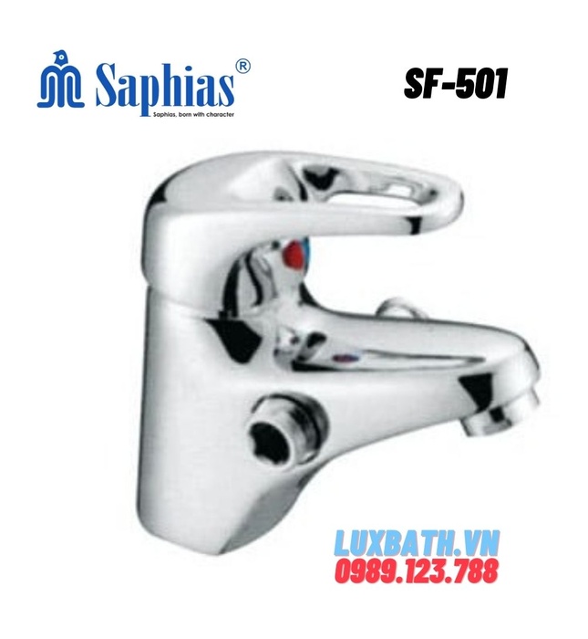 Vòi liền sen nóng lạnh 1 lỗ Saphias SF-501