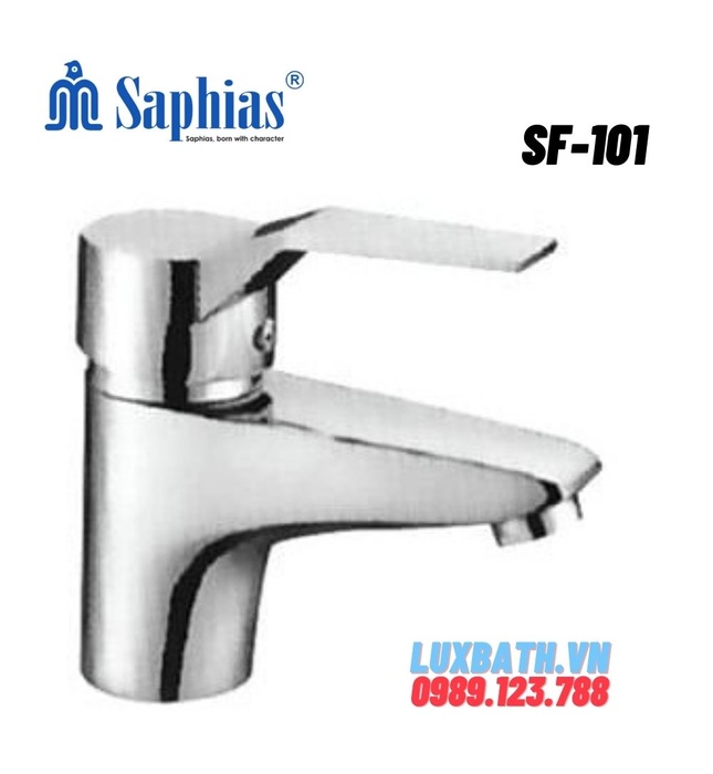Vòi chậu Lavabo nóng lạnh 1 lỗ Saphias SF-101