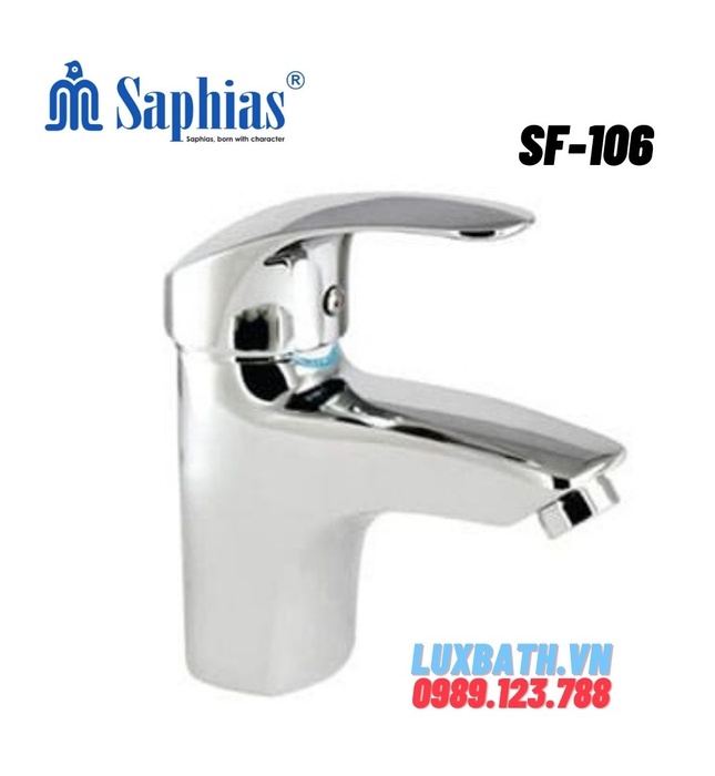 Vòi chậu Lavabo nóng lạnh 1 lỗ Saphias SF-106