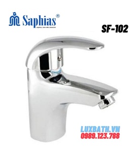 Vòi chậu Lavabo nóng lạnh 1 lỗ Saphias SF-102