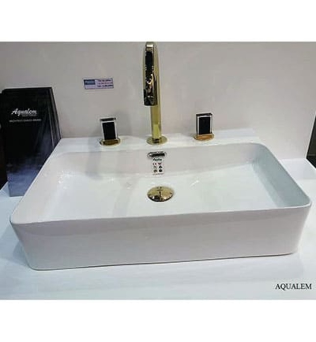 Chậu rửa lavabo dương bàn Aqualem FT607