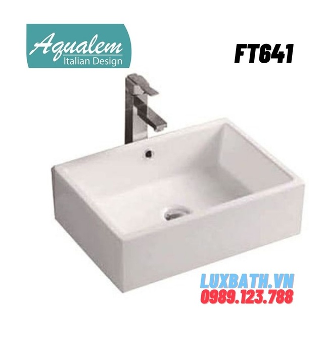 Chậu rửa Lavabo dương bàn Aqualem FT641