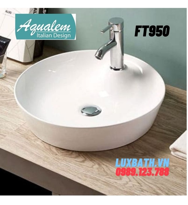 Chậu rửa lavabo dương bàn Aqualem FT947