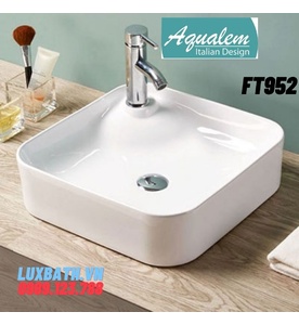 Chậu rửa lavabo dương bàn Aqualem FT952