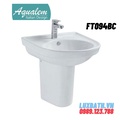 Chậu rửa Lavabo treo tường chân lửng Aqualem FT094BC