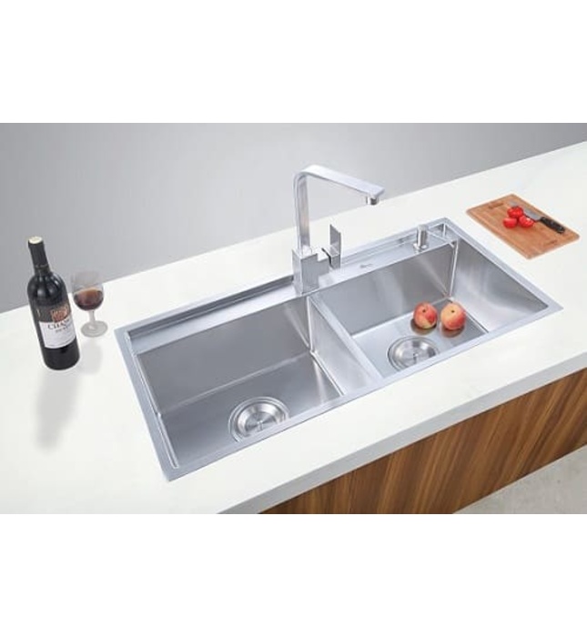 Chậu rửa bát Inox 304 2 hố cân Bancoot 7245R 