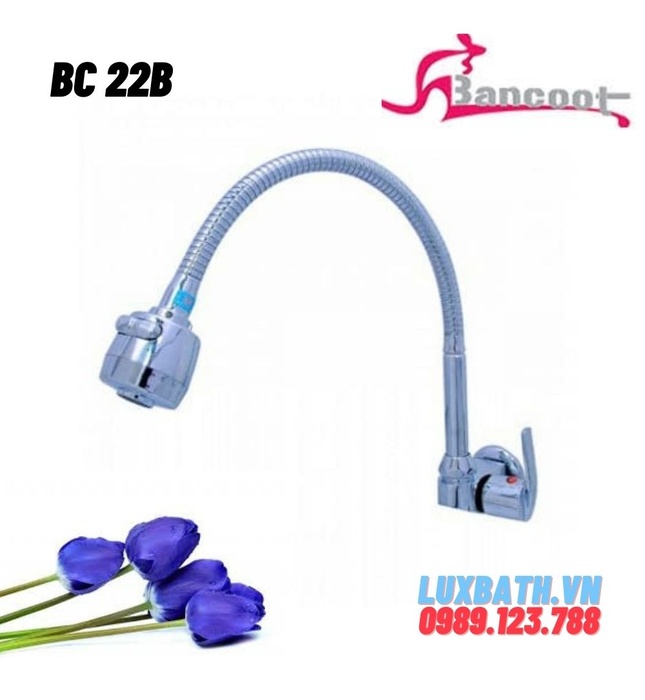 Vòi bếp lạnh cần mềm gắn tường Bancoot BC 22B