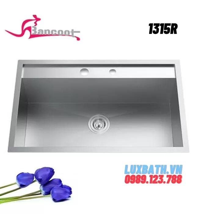 Chậu Rửa Bát Đúc Inox 304 1 Hố Bancoot 1315R