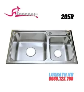 Chậu rửa bát Inox 304 2 hố lệch Bancoot 205R