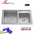 Chậu rửa bát Inox 304 2 hố lệch Bancoot 208R 