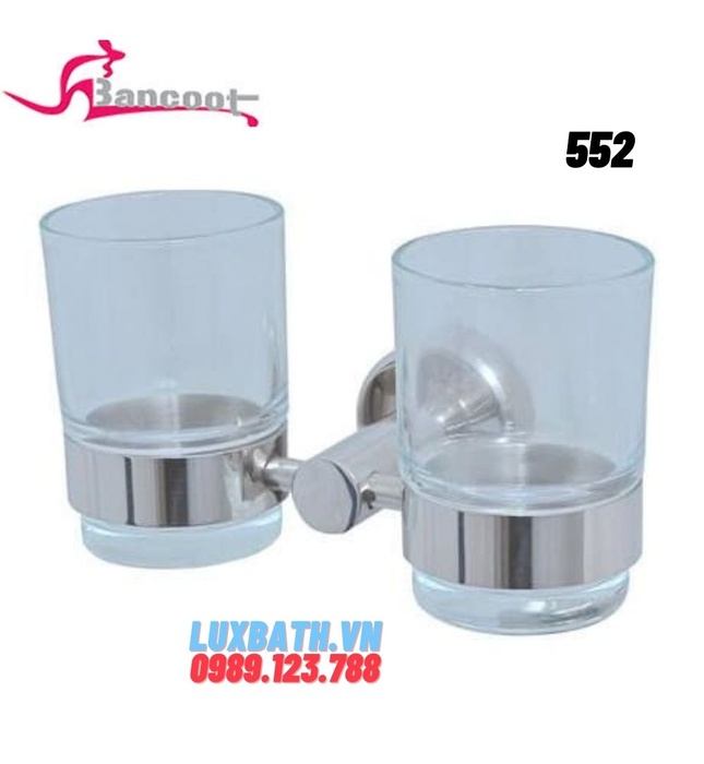 Kệ cốc đôi Inox 304 Bancoot 552