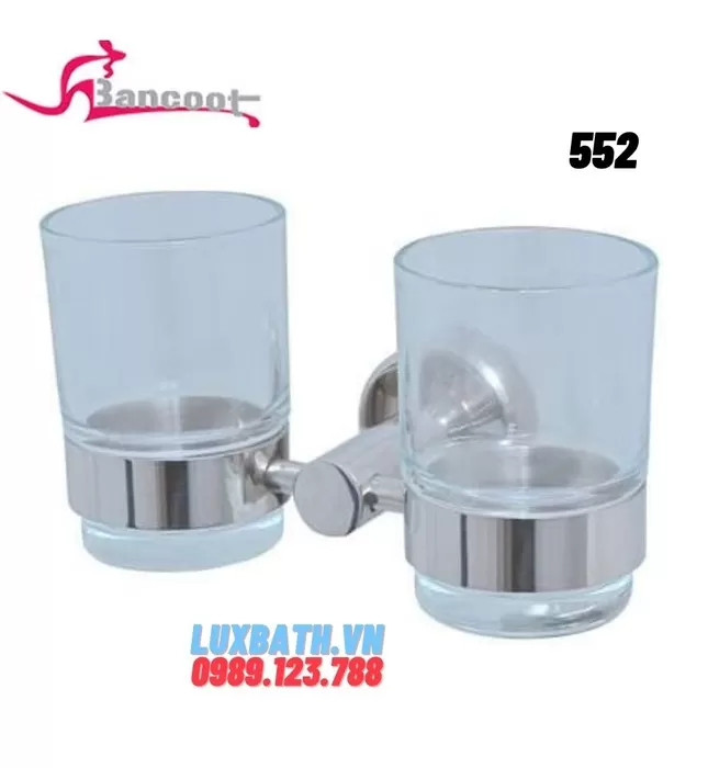 Kệ cốc đôi Inox 304 Bancoot 552