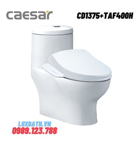 Bồn cầu 1 khối nắp điện tử Caesar CD1375+TAF400H