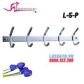 Móc áo 5 mấu đôi inox 304 Bancoot L-5-P (L5P)