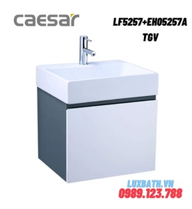 Bộ Tủ chậu lavabo Treo Tường Caesar LF5257+EH05257ATGV