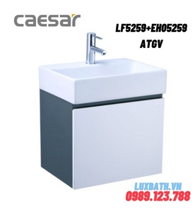 Bộ Tủ chậu lavabo Treo Tường Caesar LF5259+EH05259ATGV