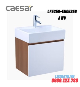 Bộ Tủ chậu lavabo Treo Tường Caesar LF5259+EH05259AWV