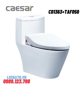 Bồn cầu 1 khối nắp điện tử Caesar CD1363/TAF050