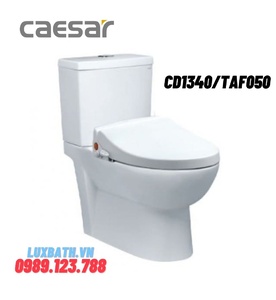 Bồn cầu 2 khối nắp rửa cơ Caesar CD1340/TAF050