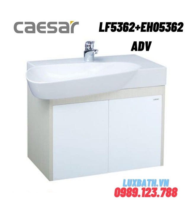 Bộ Tủ chậu lavabo Treo Tường Caesar LF5362+EH05362ADV