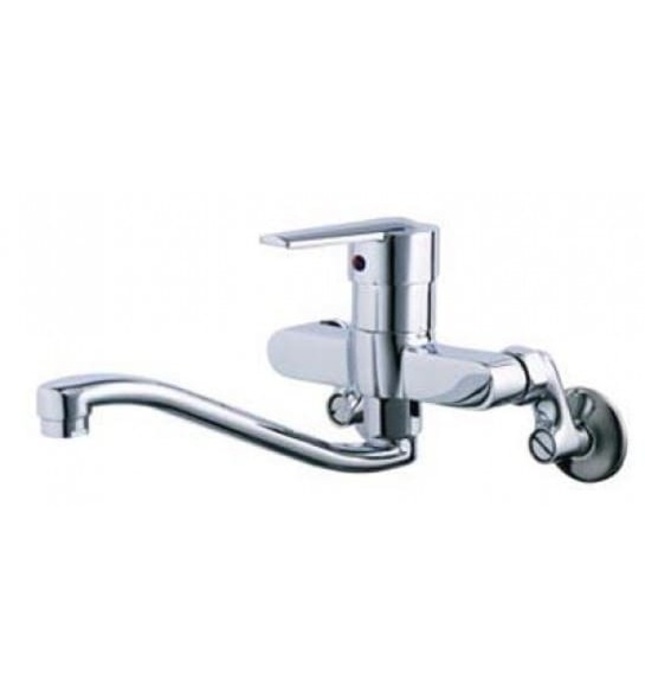 Vòi Rửa Bát Nóng Lạnh Cần Cứng Gắn Tường Caesar K376C 