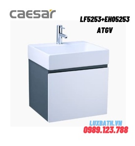 Bộ Tủ chậu lavabo Treo Tường Caesar LF5253+EH05253ATGV