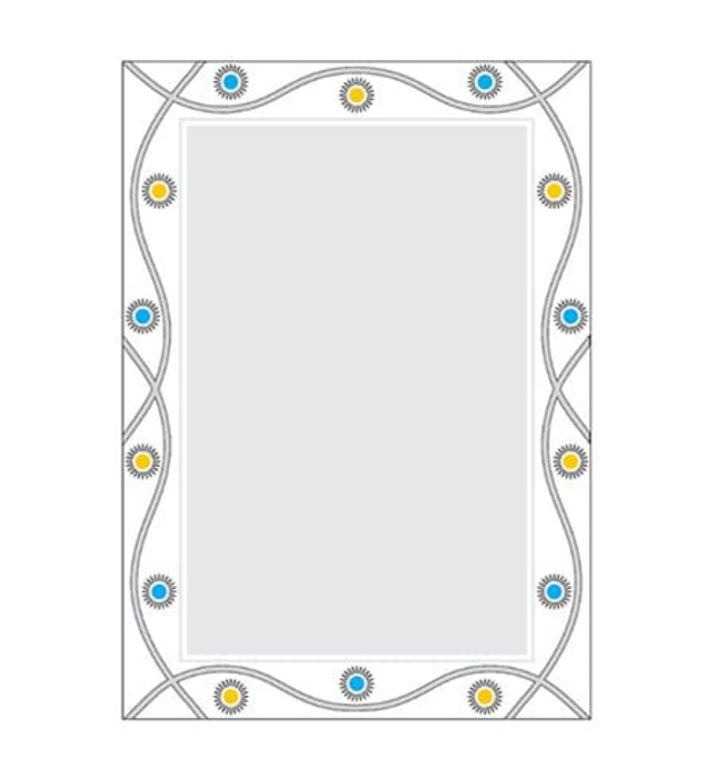 Gương treo tường tráng bạc 5 lớp đính hạt Bancoot BC 117