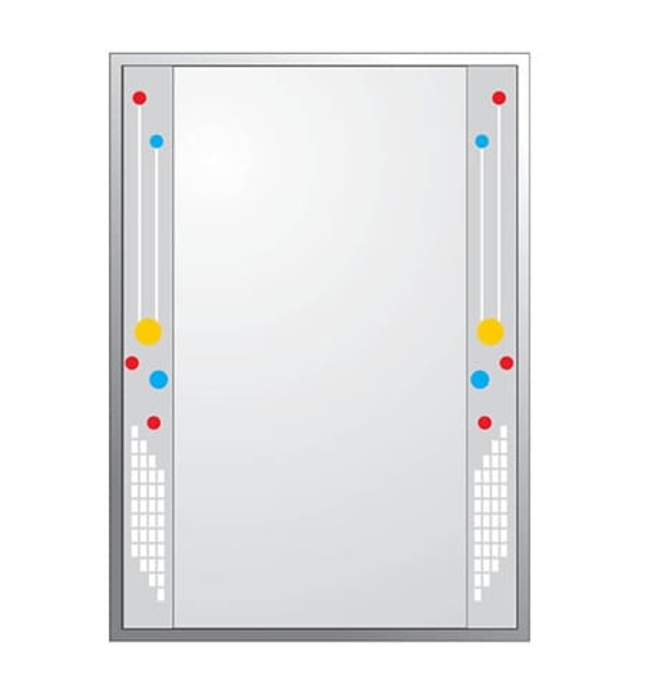 Gương treo tường tráng bạc 5 lớp đính hạt viền Bancoot BC 115