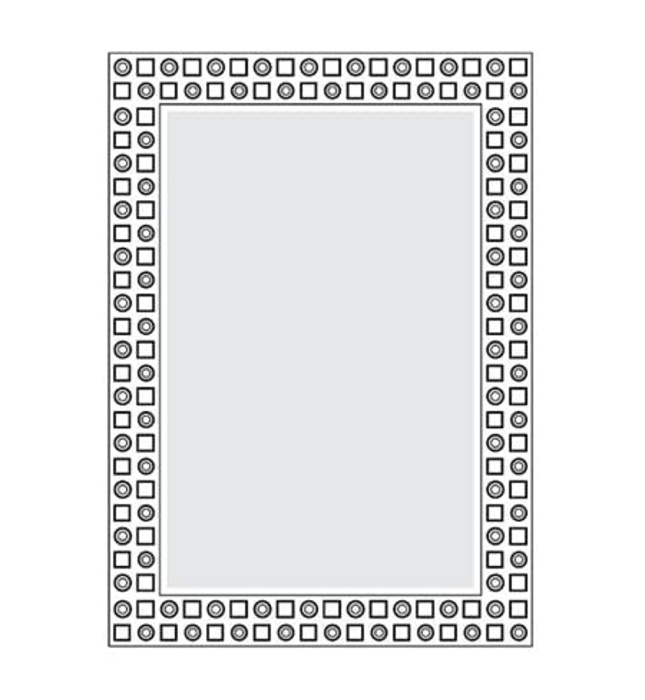 Gương treo tường tráng bạc 5 lớp viền hoa Bancoot BC113