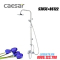 Sen tắm nóng lạnh kết hợp sen tắm đứng Caesar S383C+BS122