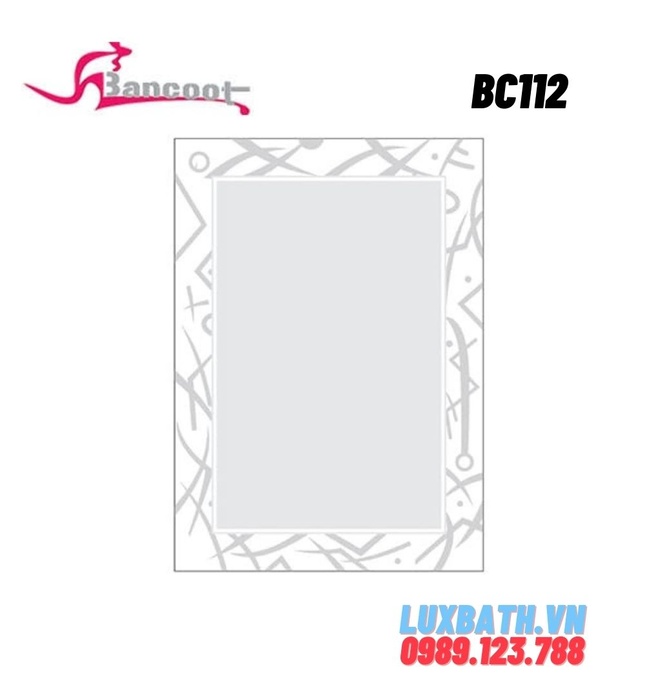 Gương treo tường tráng bạc 5 lớp kẻ viền Bancoot BC 112