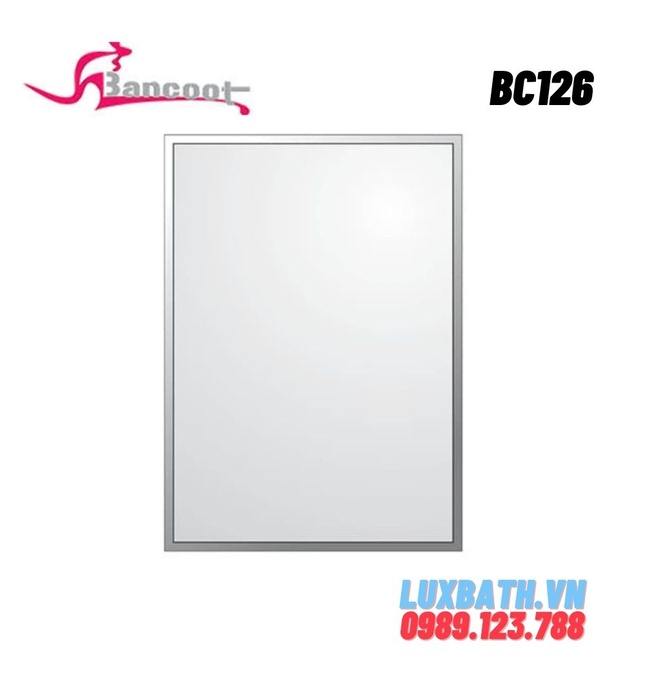 Gương treo tường tráng bạc 5 lớp vuông Bancoot BC 126 (45x60cm)