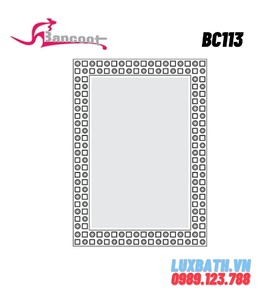 Gương treo tường tráng bạc 5 lớp viền hoa Bancoot BC113