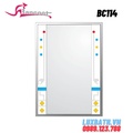 Gương treo tường tráng bạc 5 lớp đính hạt viền Bancoot BC114