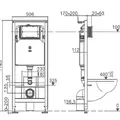 Bồn cầu két âm tường Clara CT-313WP