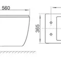 Bồn cầu két âm tường Clara CT-313WP