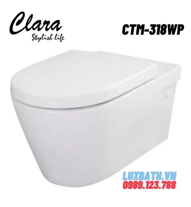 Bồn cầu két âm tường Clara CTM-318WP
