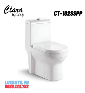 Bồn cầu 1 khối nắp rơi êm Clara CT-102SSPP