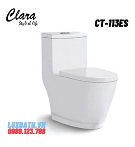 Bồn cầu 1 khối nắp rơi êm Clara CT-137SS